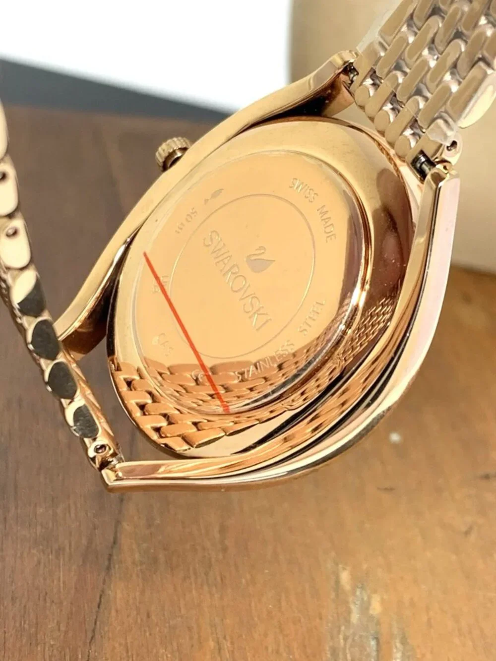 Swarovski Crystalline Aura Women's Watch Swiss Quartz Rose Gold Steel 36mm